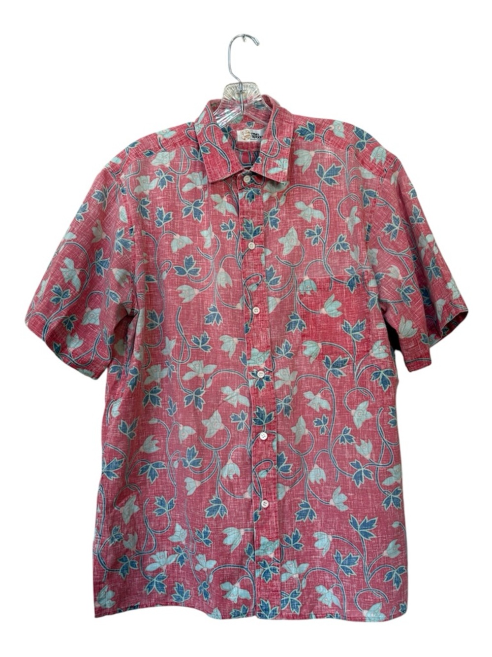 Reyn Spooner Red Floral Hawaiian Aloha Shirt Men’s XL
